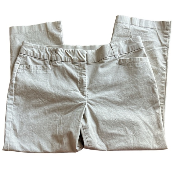 Studio Works Pants - Studio Works Khaki Pants Petite Size 16 Short Elastic Hidden Waist Band Pockets